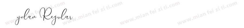 幽圆 - yolan Regular字体转换